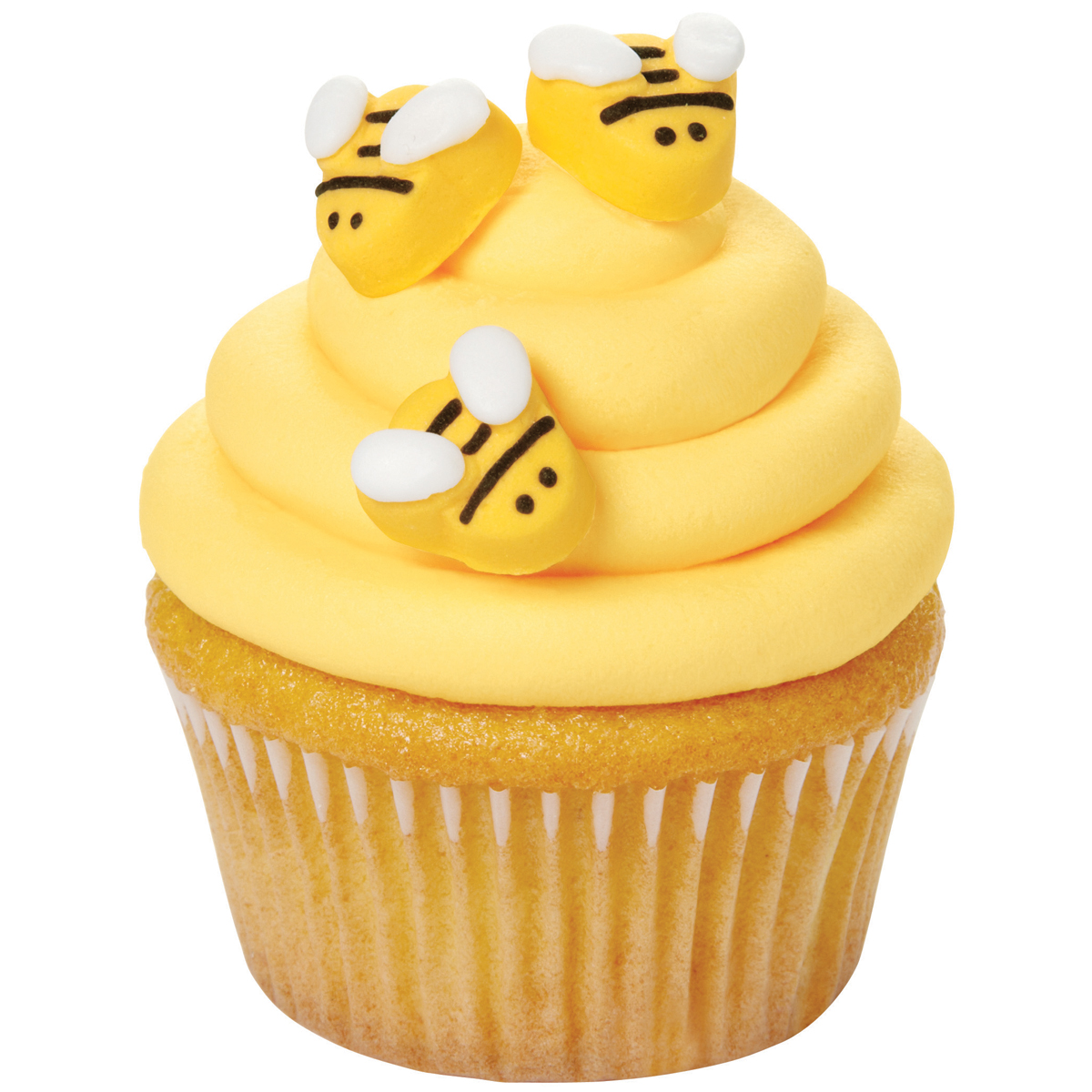Wilton Bumble Bee Icing Decorations, Yellow, 18-Count 